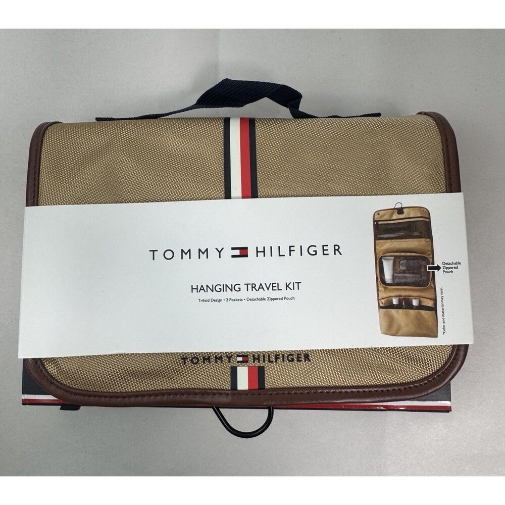 Tommy Hilfiger Men's Hanging Travel Kit and Toiletry Organizer